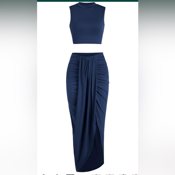 NWOT Size Large Zaful Sleeveless Two Piece Outfit - Picture 4 of 7